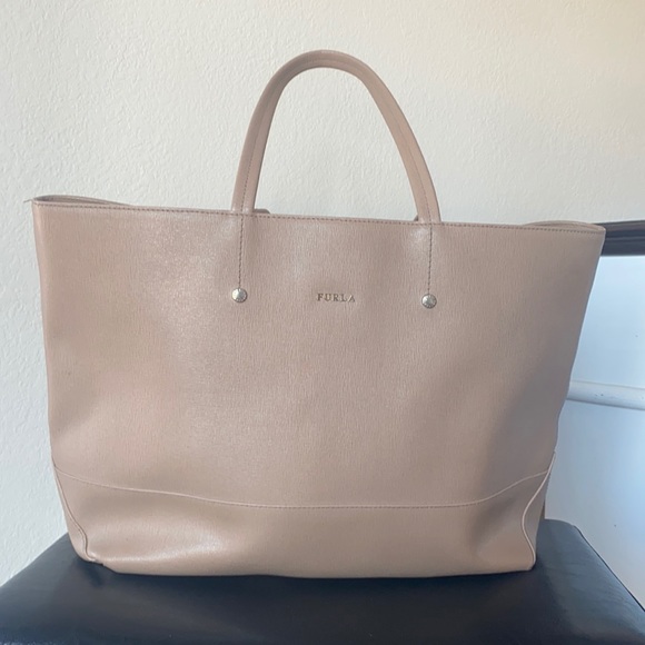 Furla tan tote bag - Picture 1 of 5